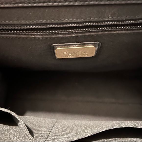 FURLA Julia top handle satchel black leather - Picture 9 of 16